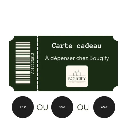 Carte Cadeau Bougify Bougify